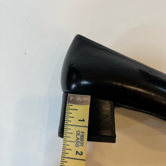 Gabor Leather Square Toe Black Block Heels - Picture 13 of 13